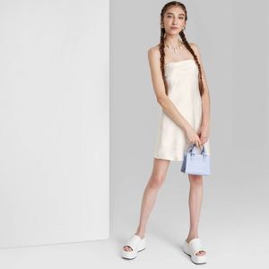 Women's Satin Tube Dress - Wild Fable Ivory XL